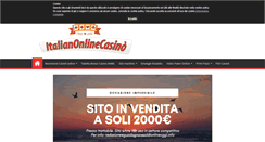 Desktop Screenshot of italianonlinecasino.net