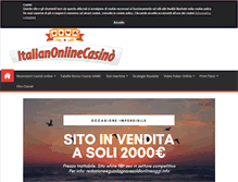 Tablet Screenshot of italianonlinecasino.net